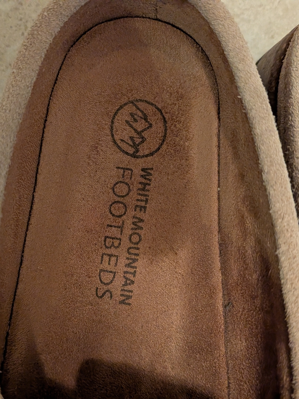 White Mountain Tan Suede Footbed Slip-On - Picture 2 of 2